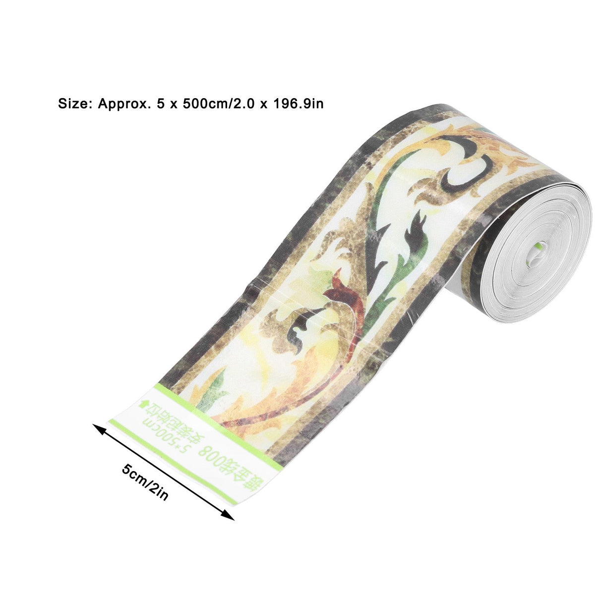 Wallpaper Border Trim Self Adhesive Sticker Decor for Living Room Kitchen Bathroom 5x500cm