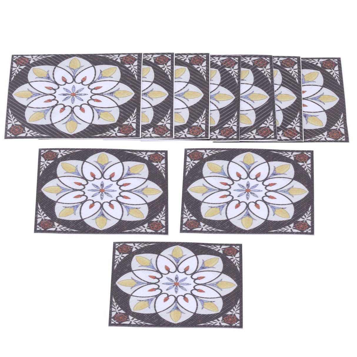 20PCS Self Adhesive Tile Diagonal Sticker Waterproof Tile Floor Wall Stickers Floor Decals