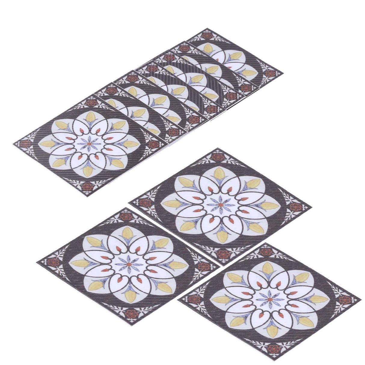 20PCS Self Adhesive Tile Diagonal Sticker Waterproof Tile Floor Wall Stickers Floor Decals
