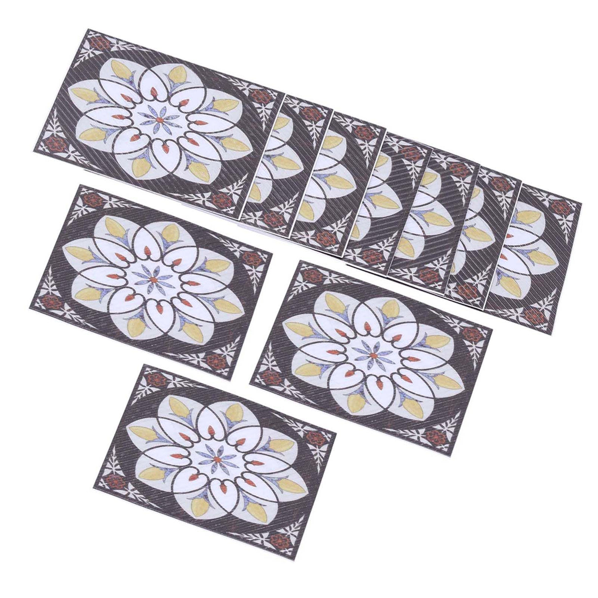 20PCS Self Adhesive Tile Diagonal Sticker Waterproof Tile Floor Wall Stickers Floor Decals