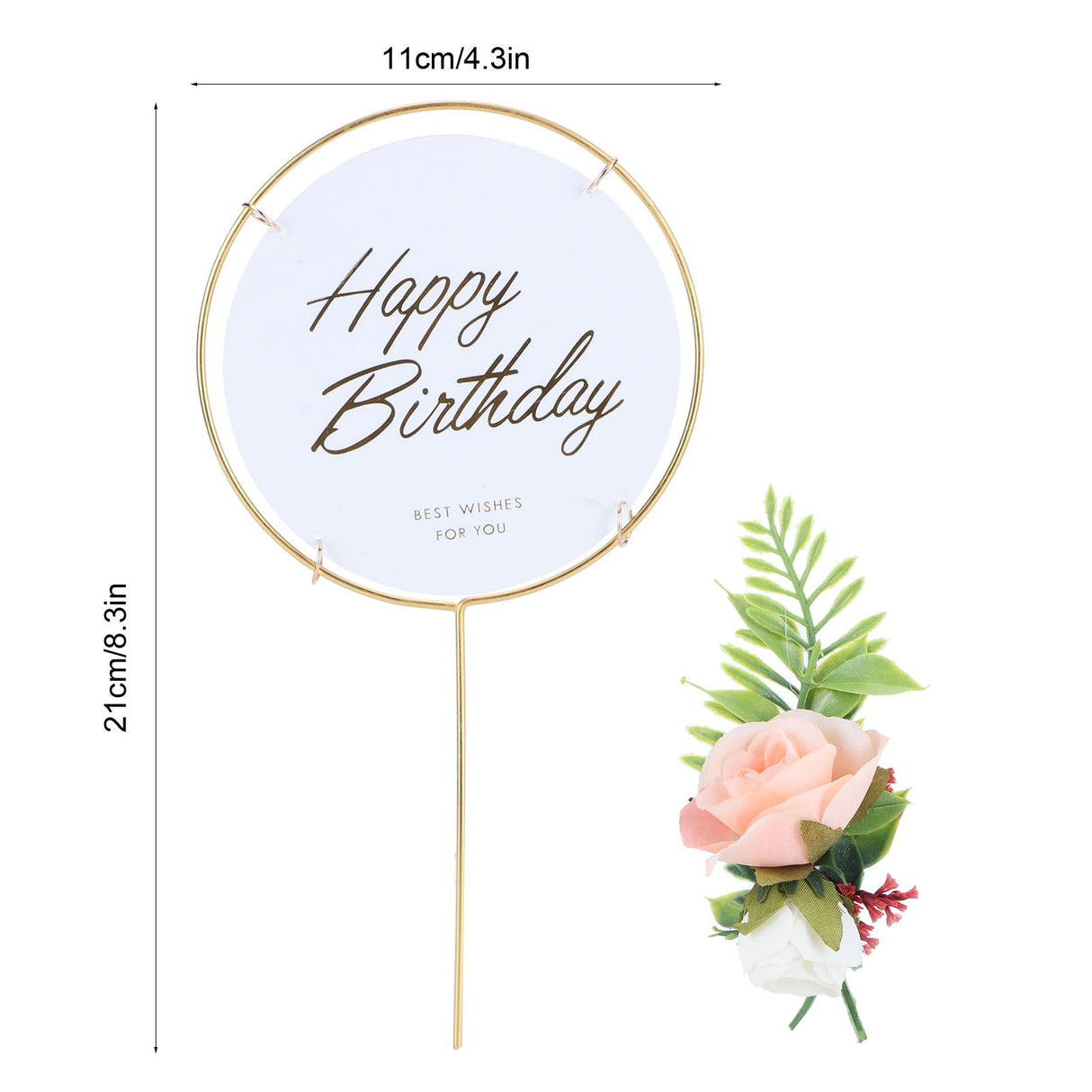 Metal Cake Inserts Round Cake Decoration Inserts Topper Birthday Cake Crafts Decoration