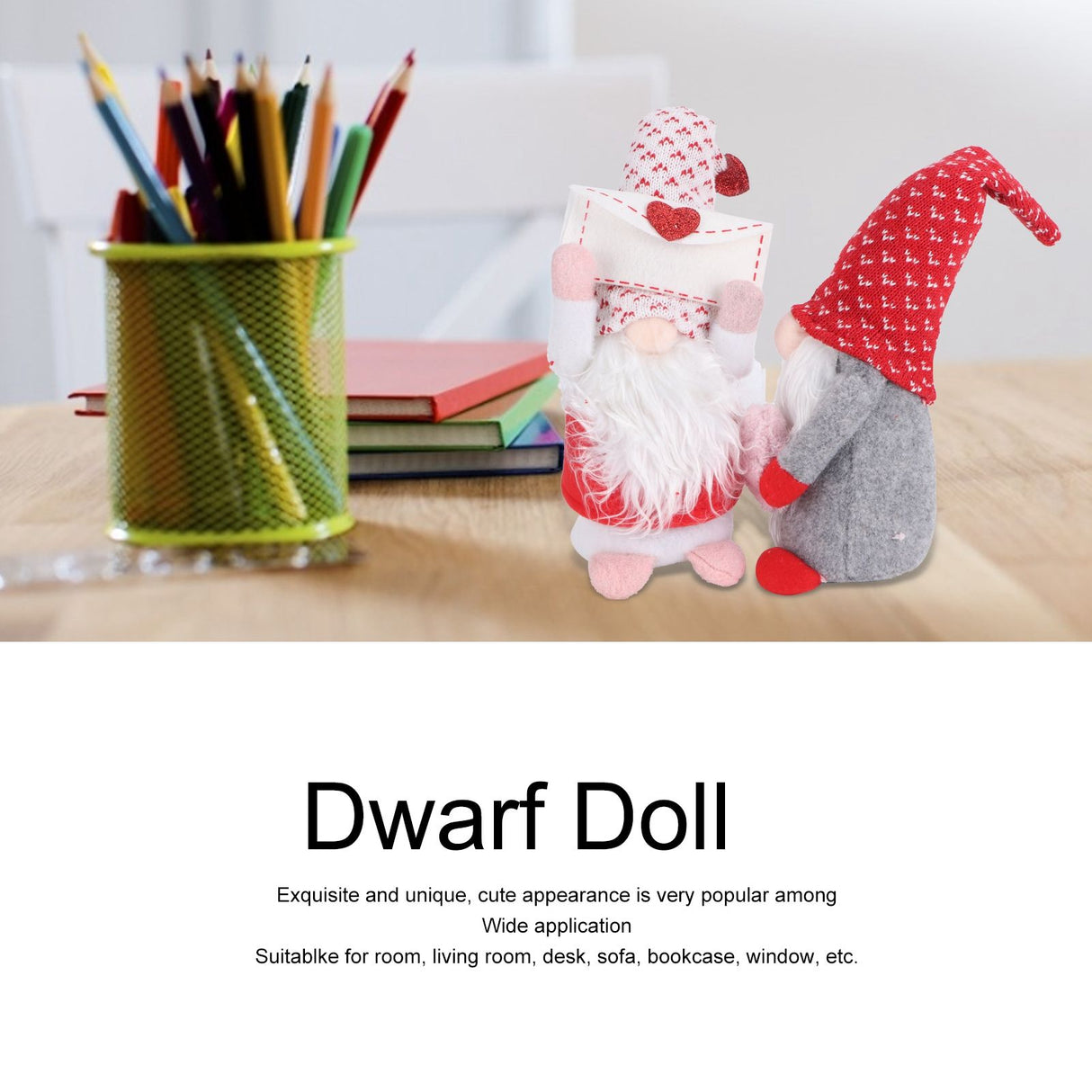 Dwarf Doll Faceless Elf Dolls Ornament Decor for Living Room Sofa Desktop Bookshelf