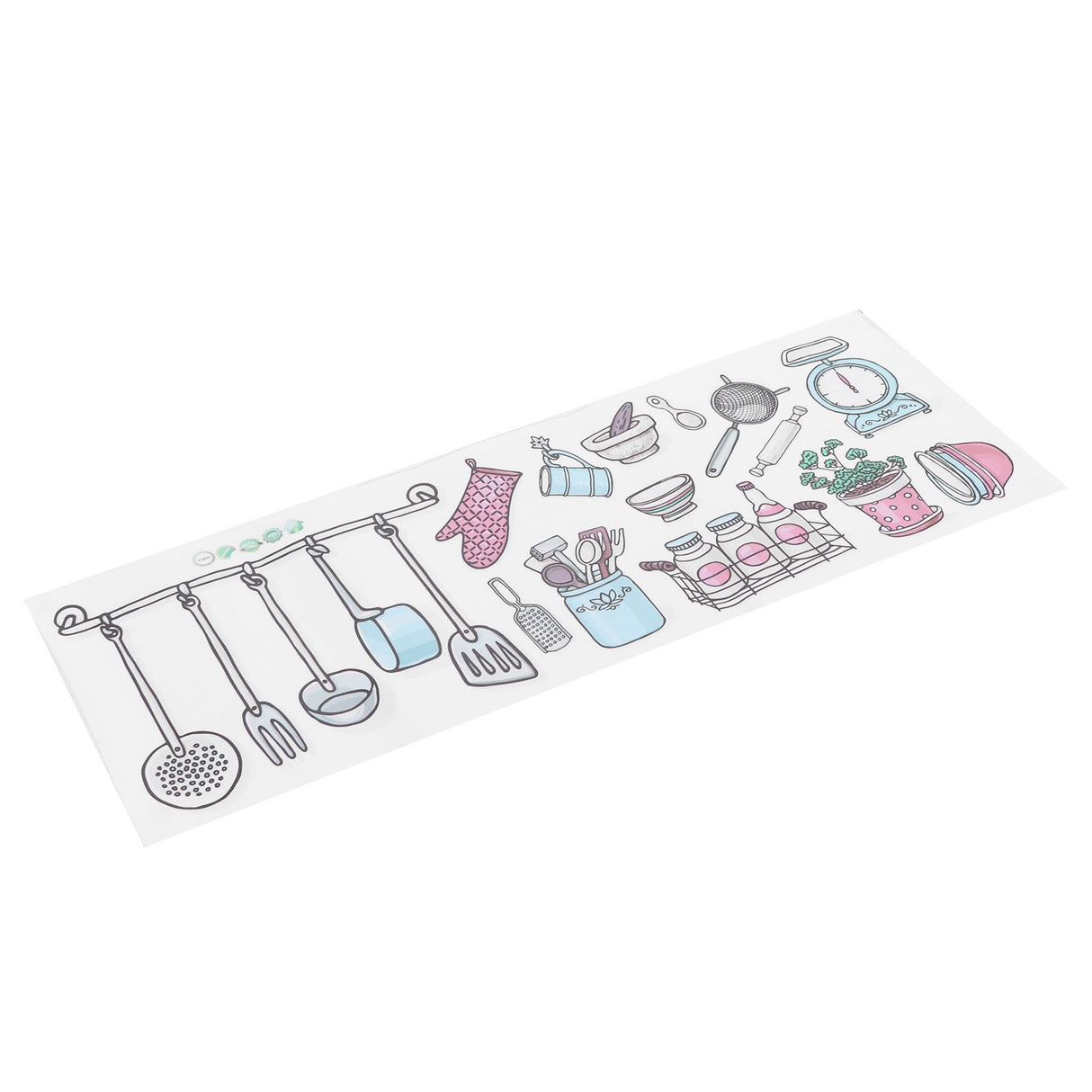 Originality Kitchen Wallpaper Self‑Adhesive Kitchenware Pattern Sticker for Kitchen Home