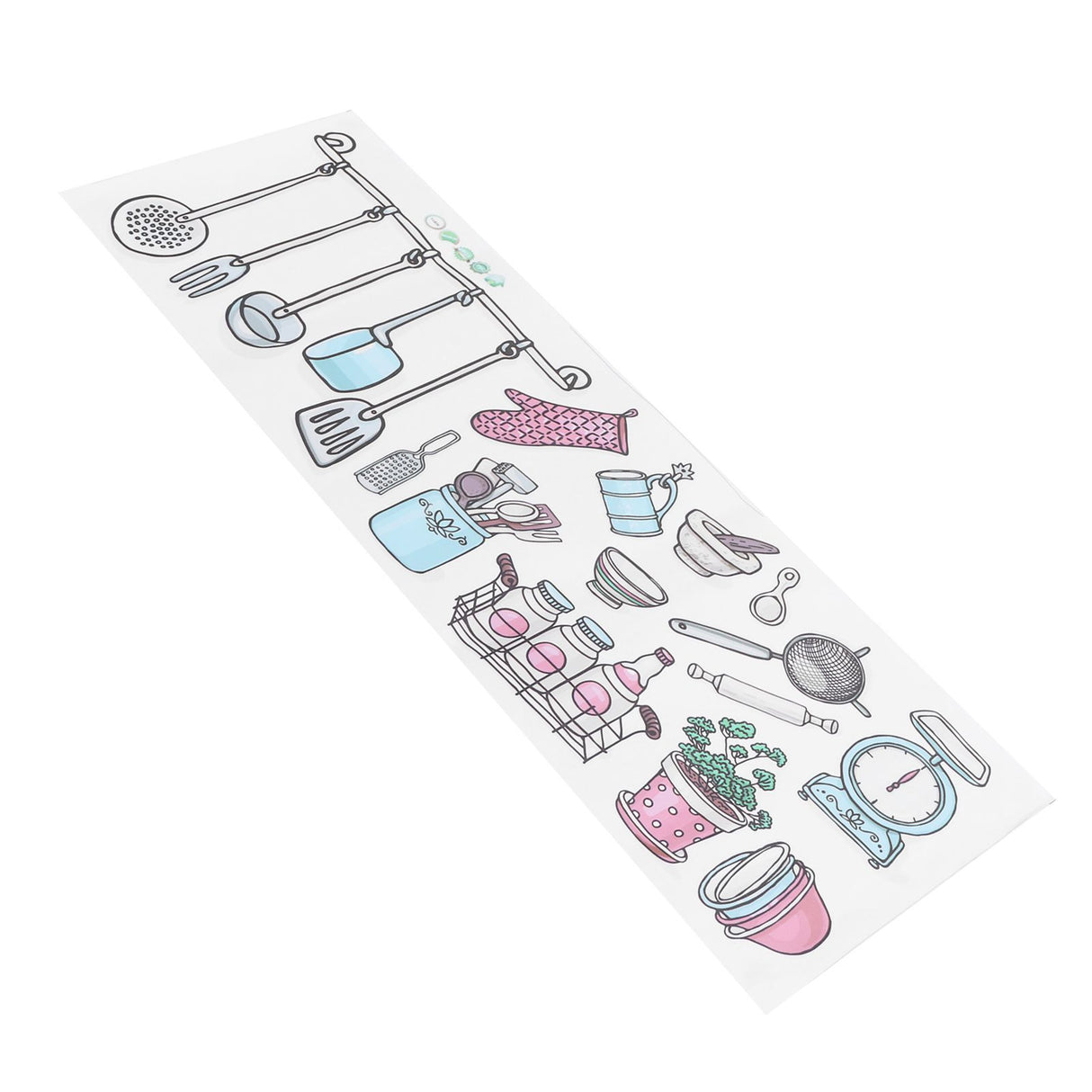 Originality Kitchen Wallpaper Self‑Adhesive Kitchenware Pattern Sticker for Kitchen Home