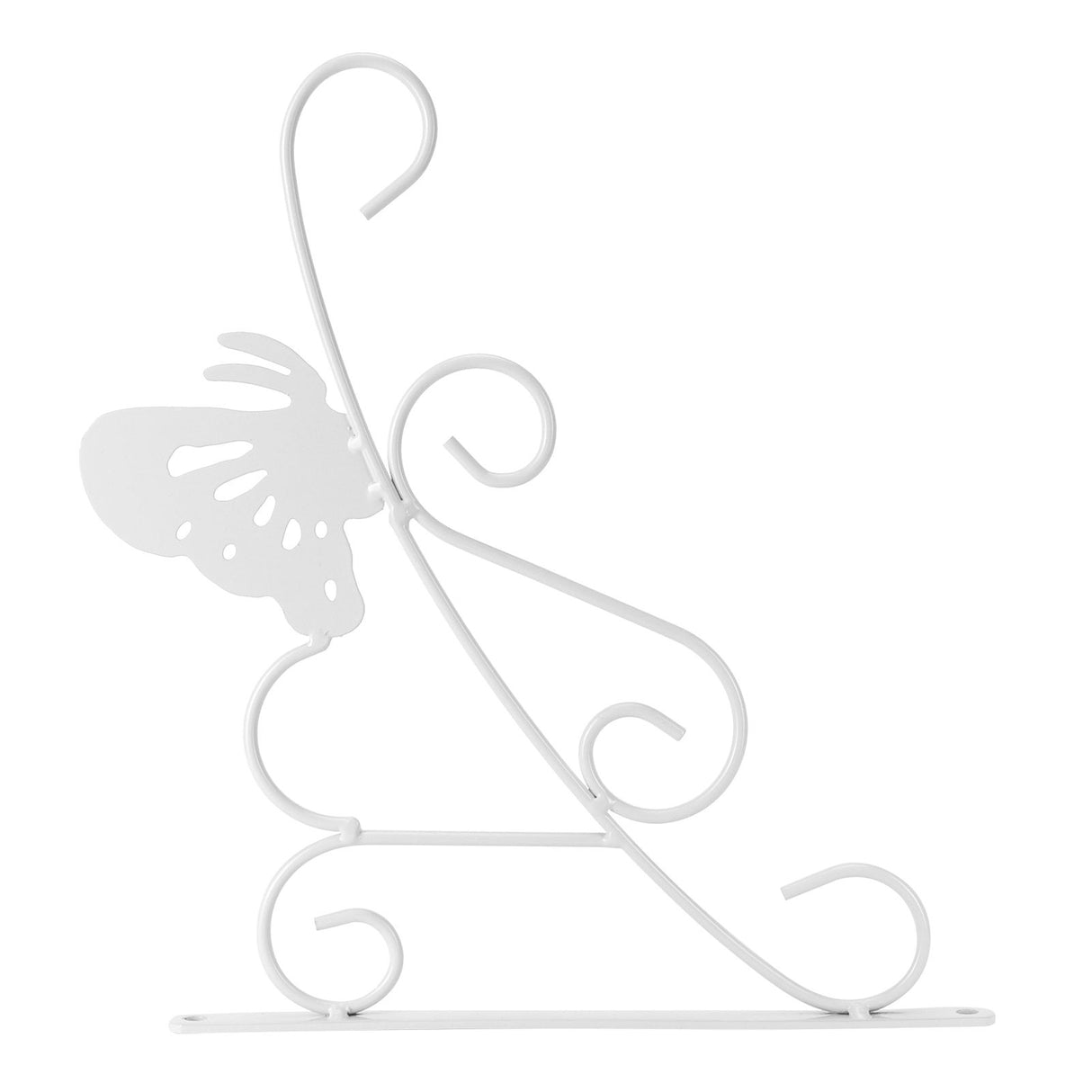 Flower Pot Hanging Hook European Style Wrought Iron Plants Hanger for Garden Patio Balcony White