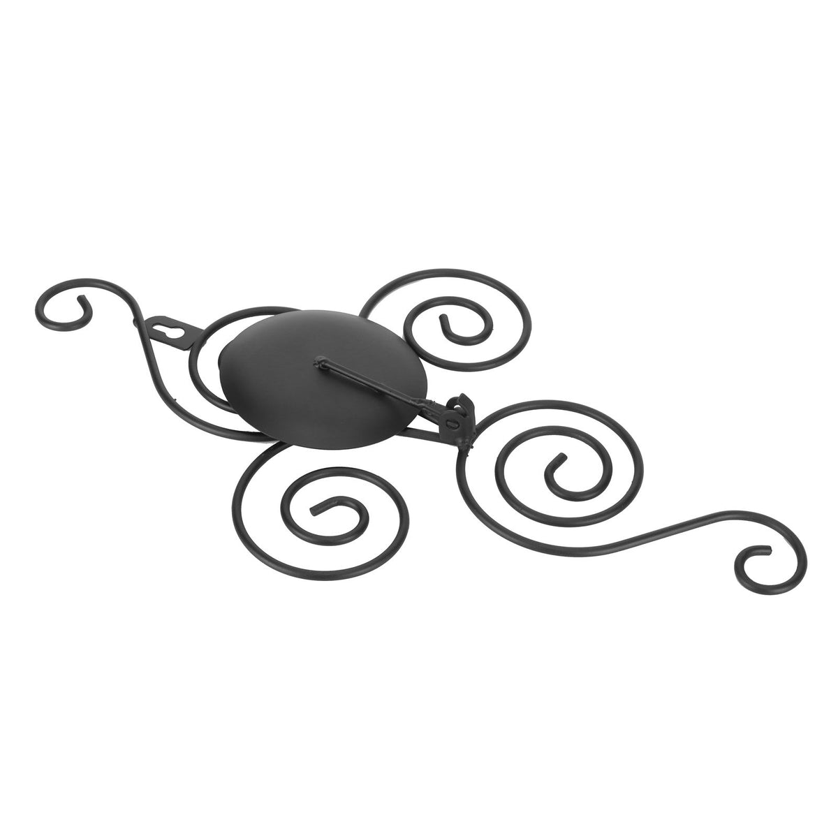 Black Geometric Candle Holder Decoration Fashion Originality Metal Crafts for Bedroom