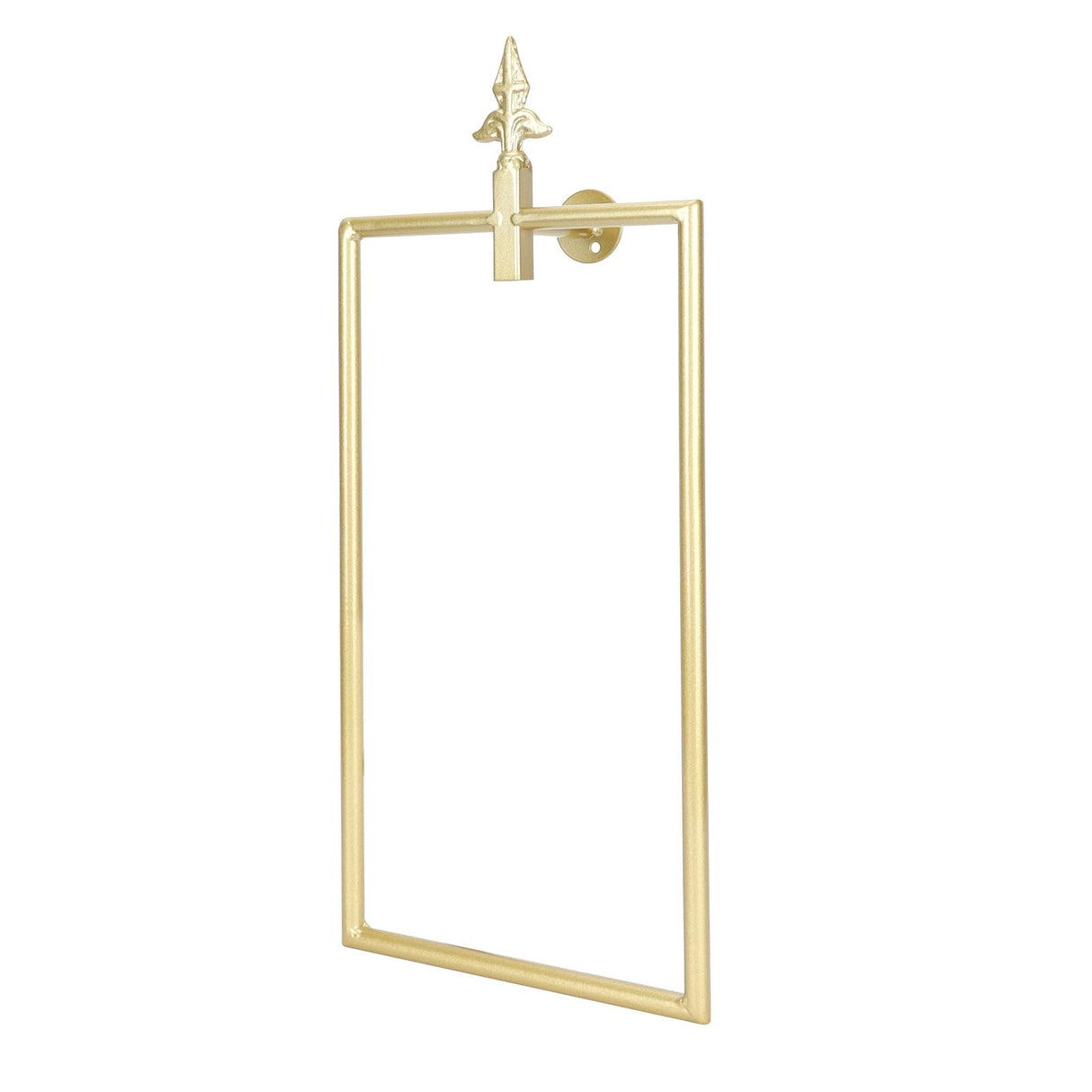 Towel Rack Nordic Style Wall Mounted Rectangular Towels Storage Ring Bathroom Accessory Gold