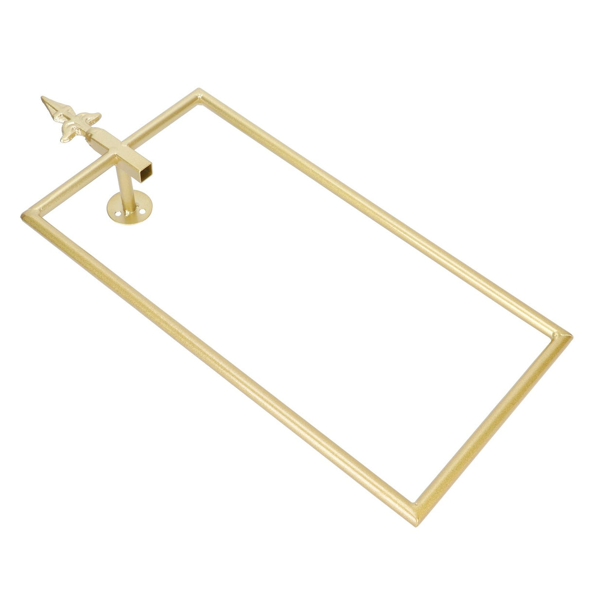 Towel Rack Nordic Style Wall Mounted Rectangular Towels Storage Ring Bathroom Accessory Gold