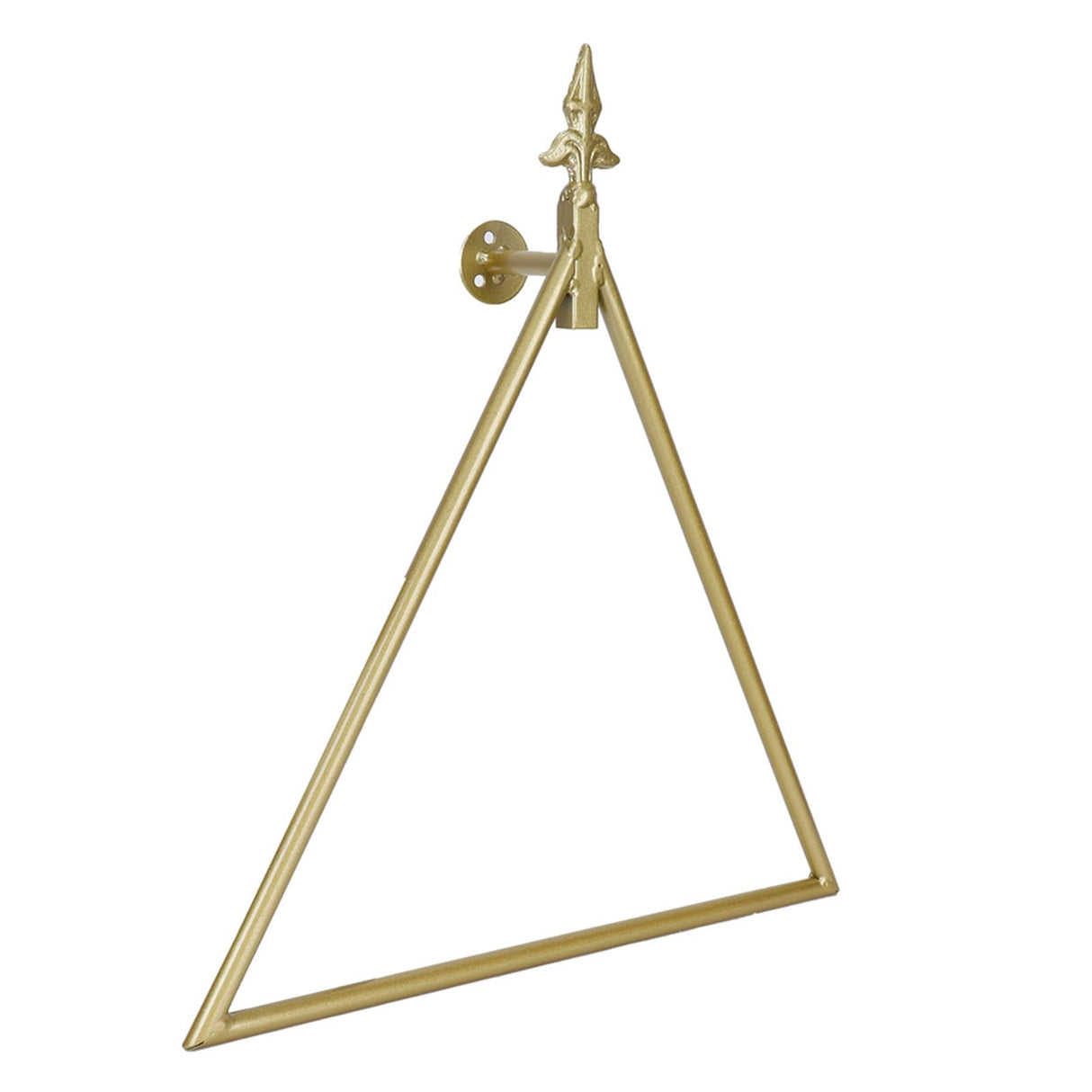 Wall Towel Rack Nordic Style Innovative Triangular Towel Holder Decoration for Bathroom Gold