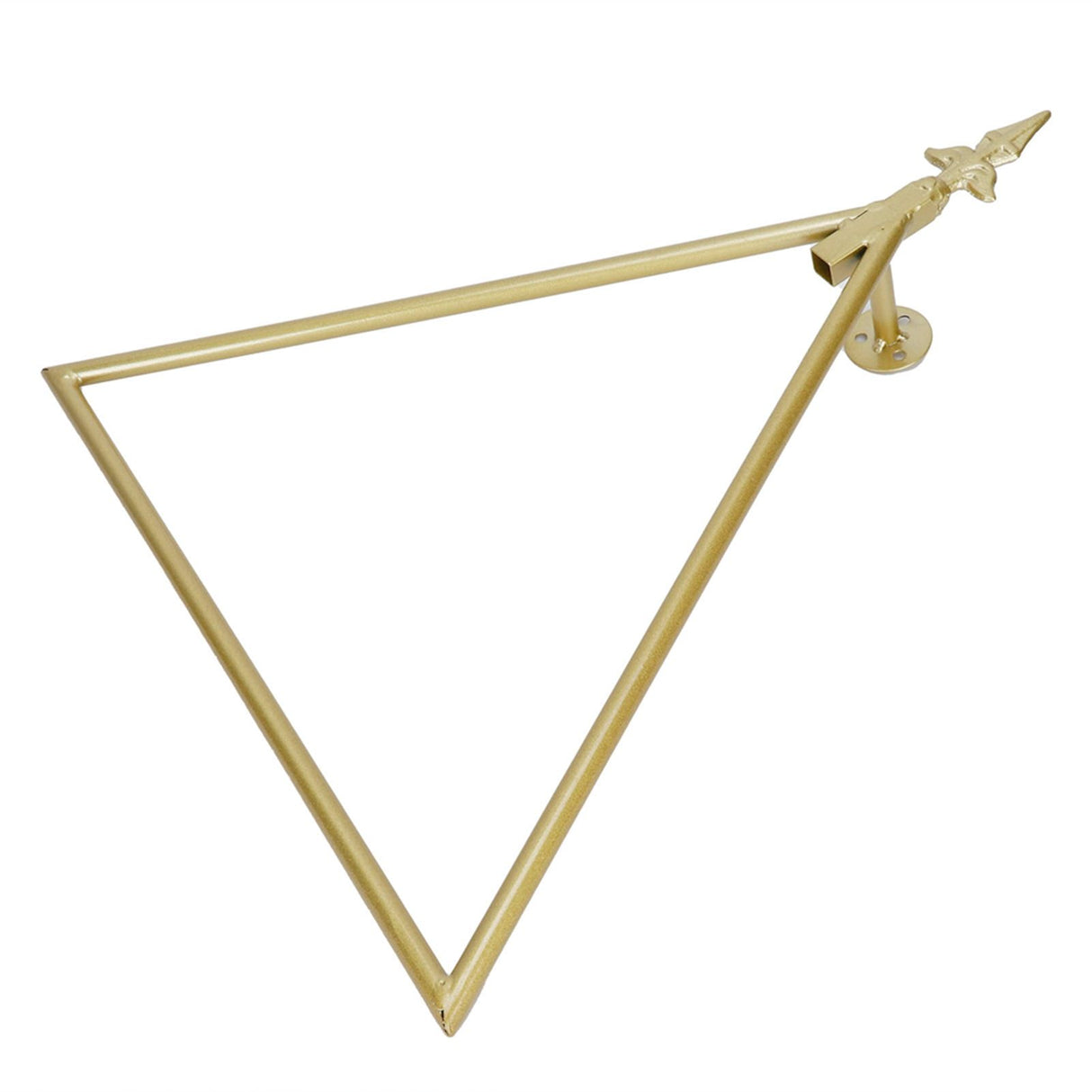 Wall Towel Rack Nordic Style Innovative Triangular Towel Holder Decoration for Bathroom Gold