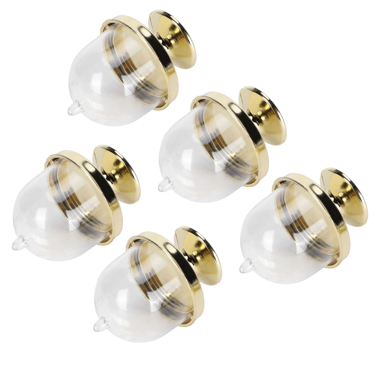 12 Set Mini Candy Box Cake Stand Cupcake Candy Display Plate with Lid Party SuppliesBottom Gold