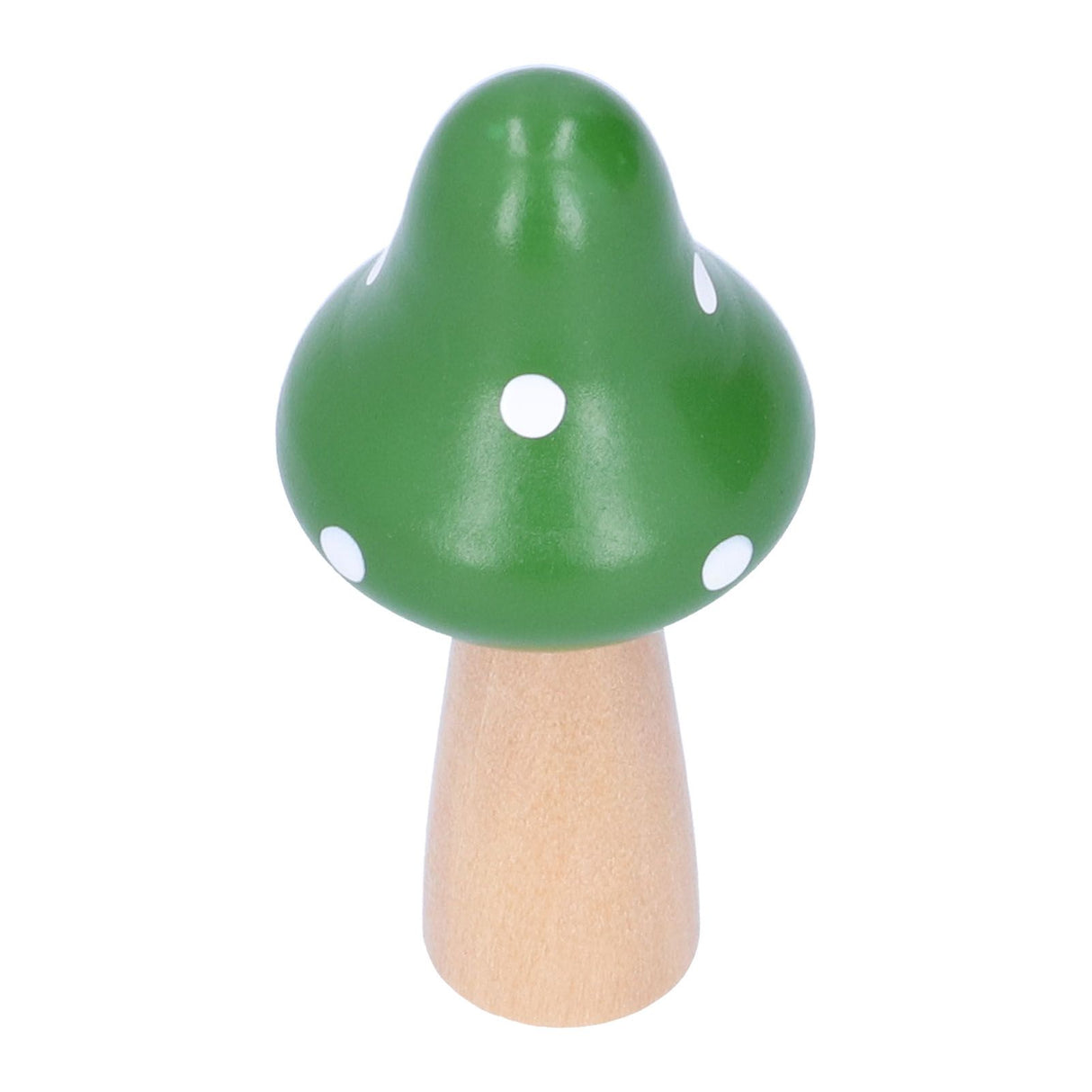 3Pcs/Set Mushroom Crafts Innovative Cute Wooden Ornaments Home Office Desktop DecorationGreen