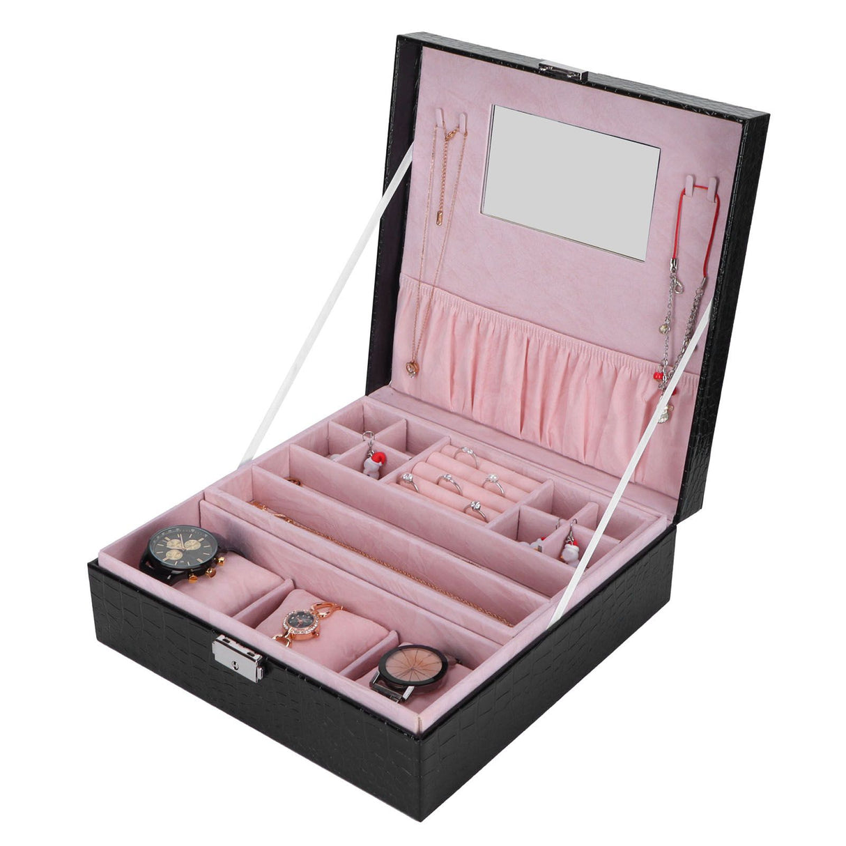 Jewelry Box Earrings Jewelry Display Case Bracelet Watch Organizer Wedding Gifts