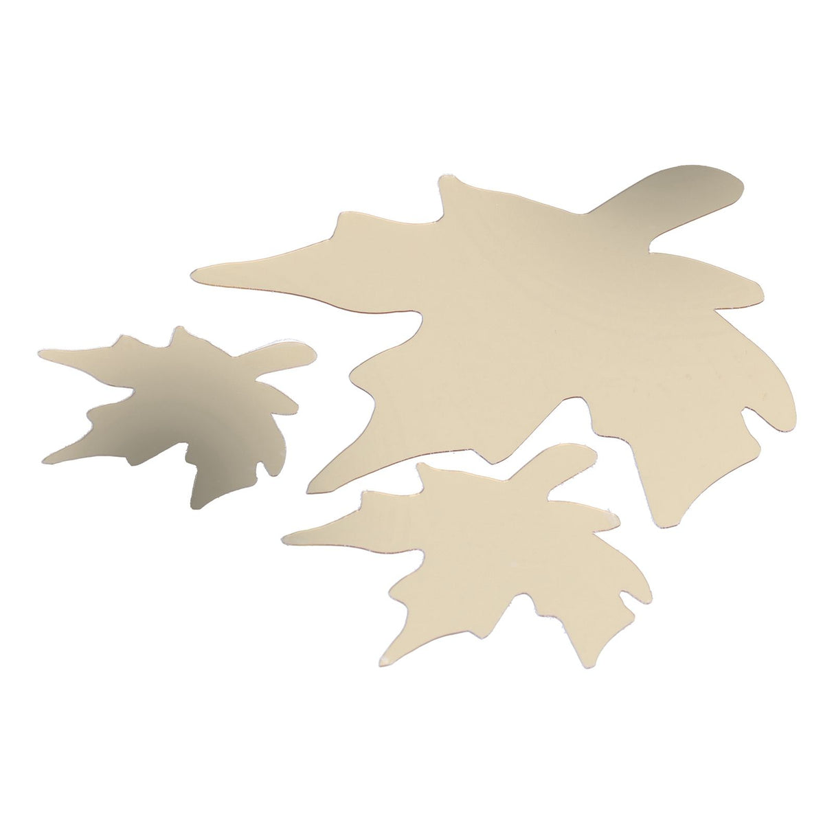 DIY Wall Stickers Maple Leaf Shape PVC Decals 3‑Dimensional Home Wall DecorationGold