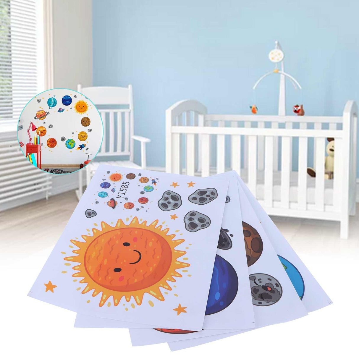 DIY Wallpaper Cosmic Star Sky Pattern Self-Adhesive Wall Sticker for Living Room Background