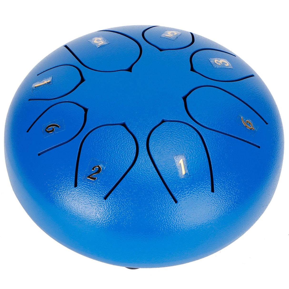 6in Tongue Drum 8‑Tones Ethereal Hand Pan Drums with Drumstick Percussion InstrumentBlue