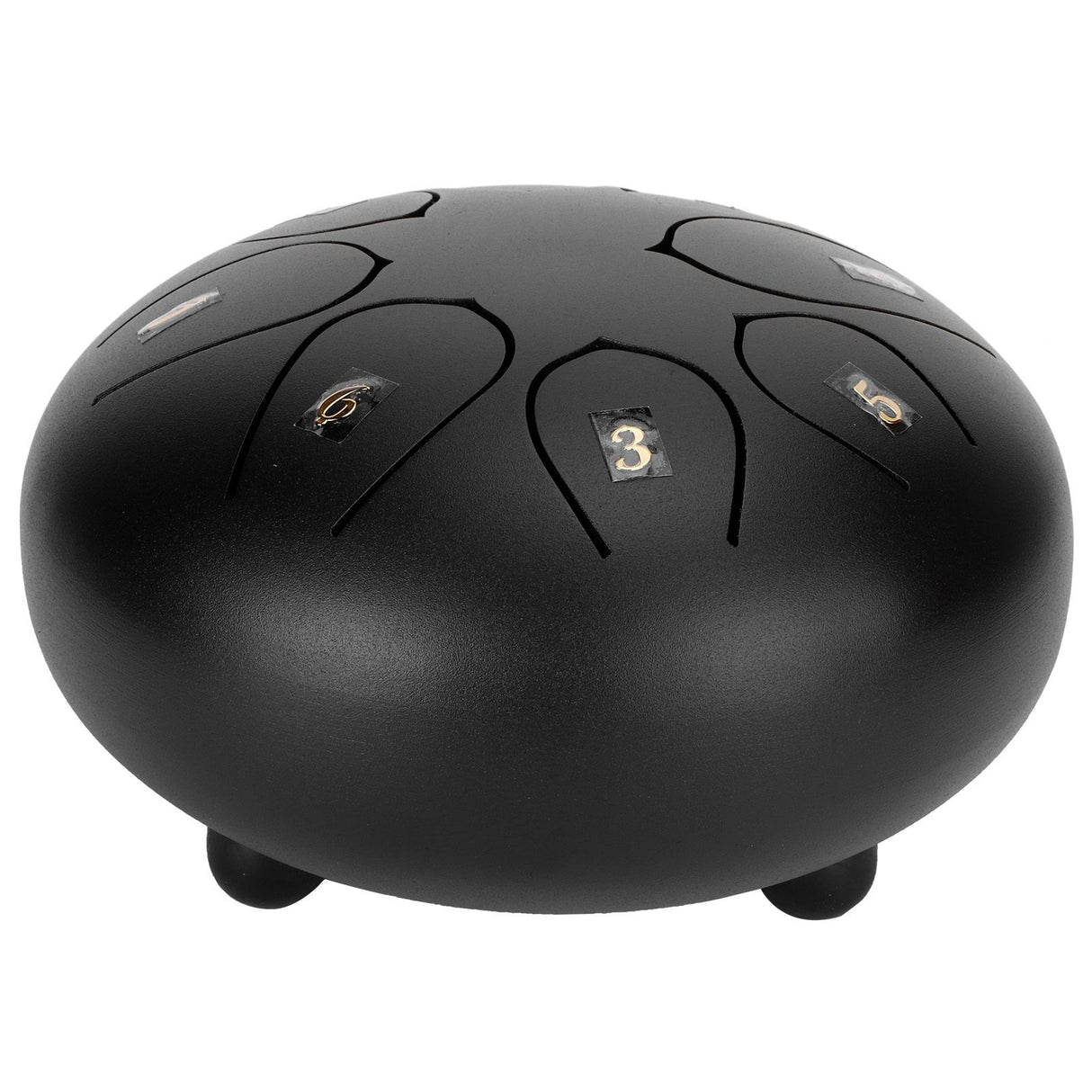 6in Tongue Drum 8‑Tones Ethereal Hand Pan Drums with Drumstick Percussion InstrumentBlack