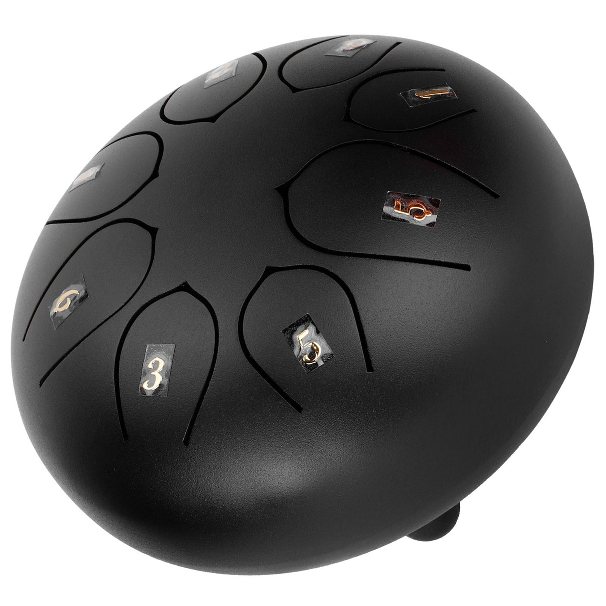 6in Tongue Drum 8‑Tones Ethereal Hand Pan Drums with Drumstick Percussion InstrumentBlack