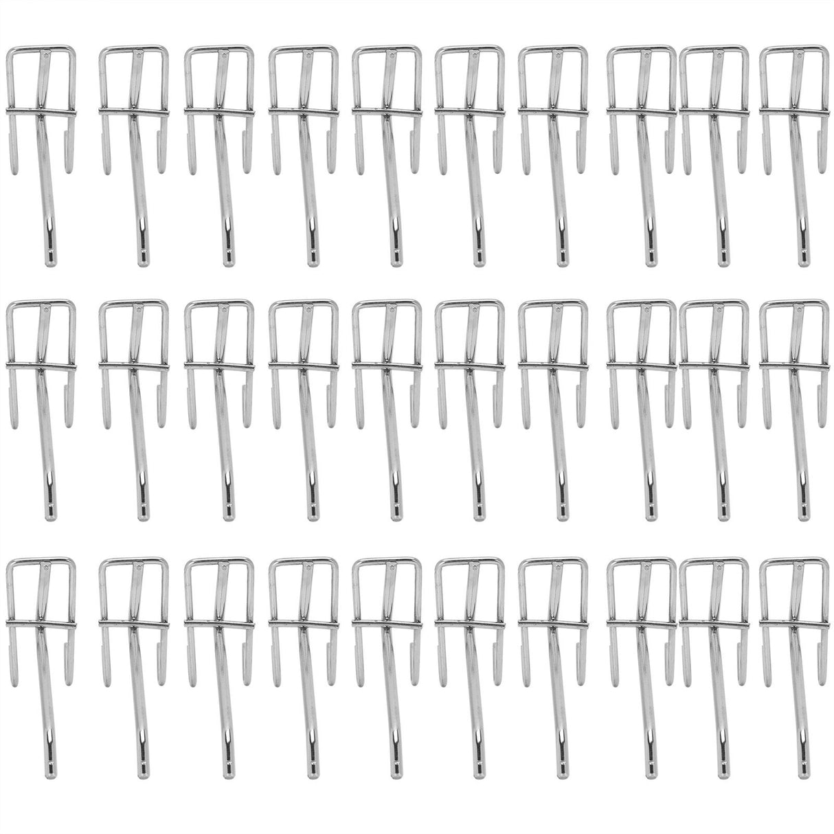 30pcs Supermarket Hook Iron Grid Shelf Hook Jewelry Display Shelf Hook 3.5mm Thickness10cm / 3.9in Long