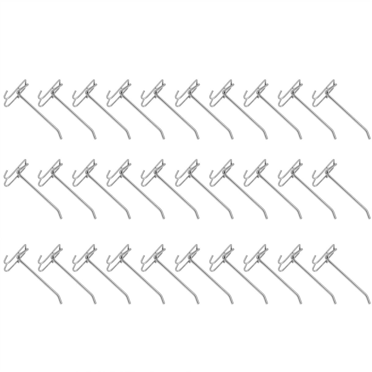 30pcs Supermarket Hook Iron Grid Shelf Hook Jewelry Display Shelf Hook 3.5mm Thickness15cm / 5.9in Long
