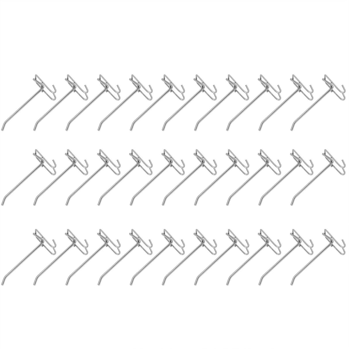 30pcs Supermarket Hook Iron Grid Shelf Hook Jewelry Display Shelf Hook 3.5mm Thickness15cm / 5.9in Long