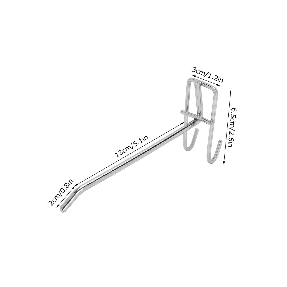 30pcs Supermarket Hook Iron Grid Shelf Hook Jewelry Display Shelf Hook 3.5mm Thickness15cm / 5.9in Long