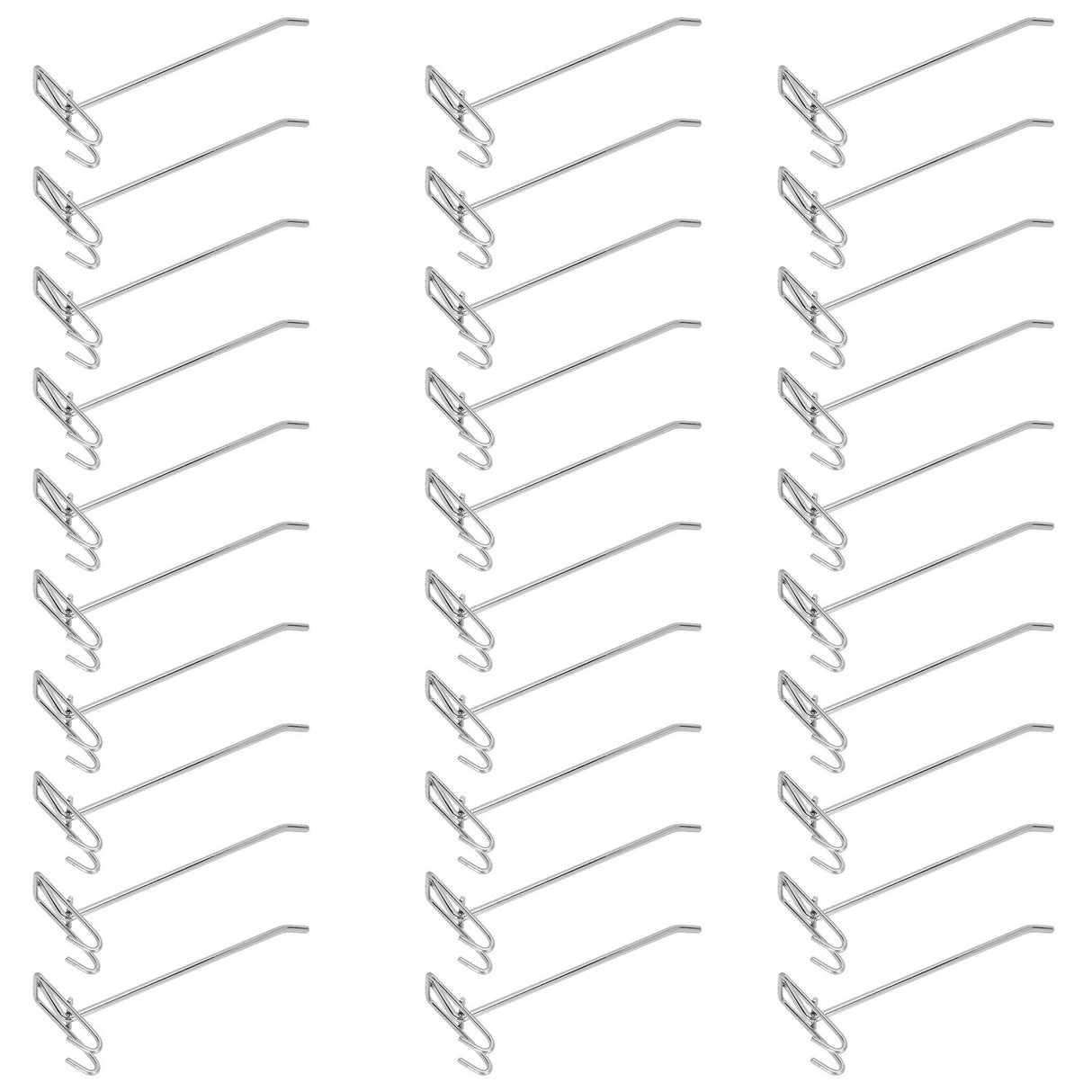 30pcs Supermarket Hook Iron Grid Shelf Hook Jewelry Display Shelf Hook 3.5mm Thickness20cm / 7.9in Long