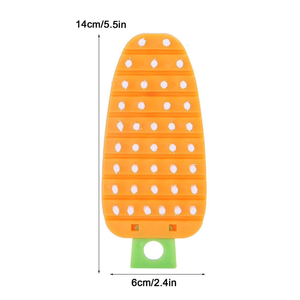 Carrot Shape Vegetable Brush Potato Scrubbing Brush Fruit Cleaner Kitchen ScrubberOrange