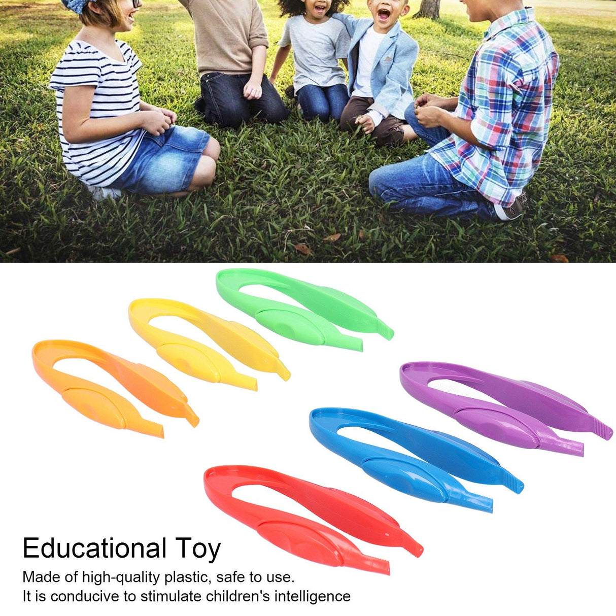 6Pcs Tweezers Outdoor Exploration Observation Catch Clip Children's Educational Toys