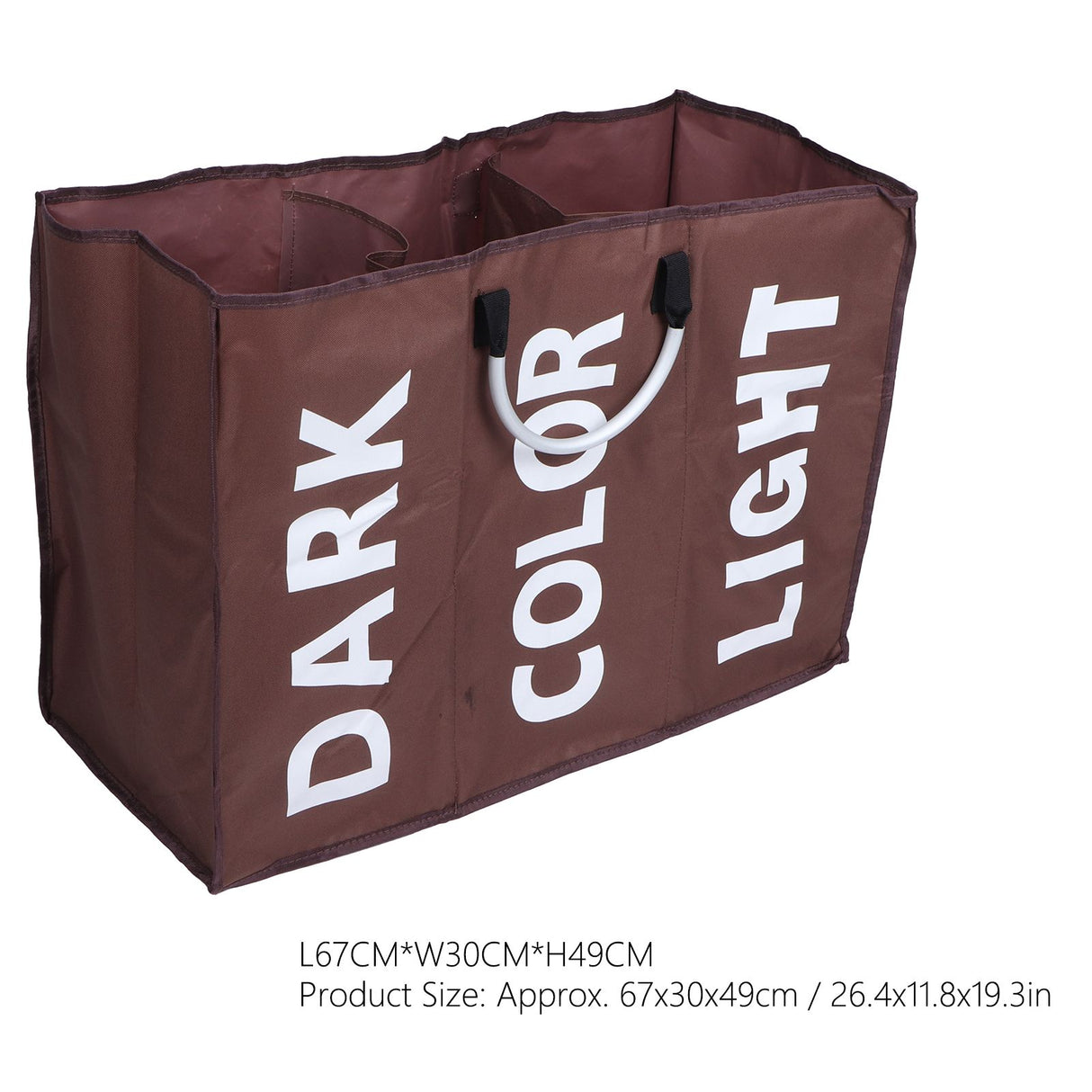Laundry Basket Household Foldable Waterproof Clothes Storage Bag Organizer Coffee