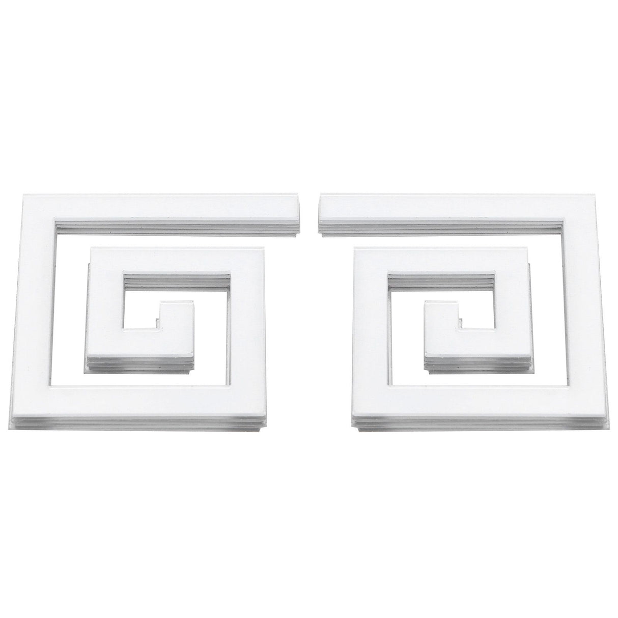 10Pcs 5x5CM DIY Waist Line Mirror Sticker Modern Acrylic Wall Stickers for Living RoomSilver