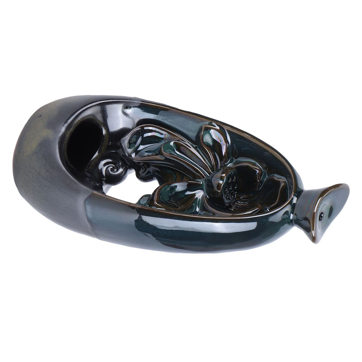 Incense Burner Ceramic Backflow Incense Holder for Teahouse Home Office Decoration