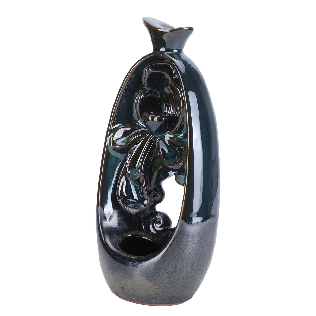 Incense Burner Ceramic Backflow Incense Holder for Teahouse Home Office Decoration