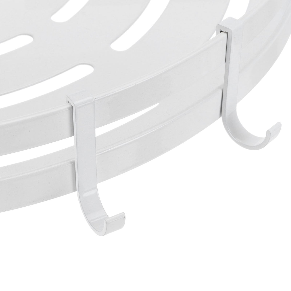 White Toilet Triangular Basket Hotel Bathroom Single Layer Aluminum Shelf for Bathroom