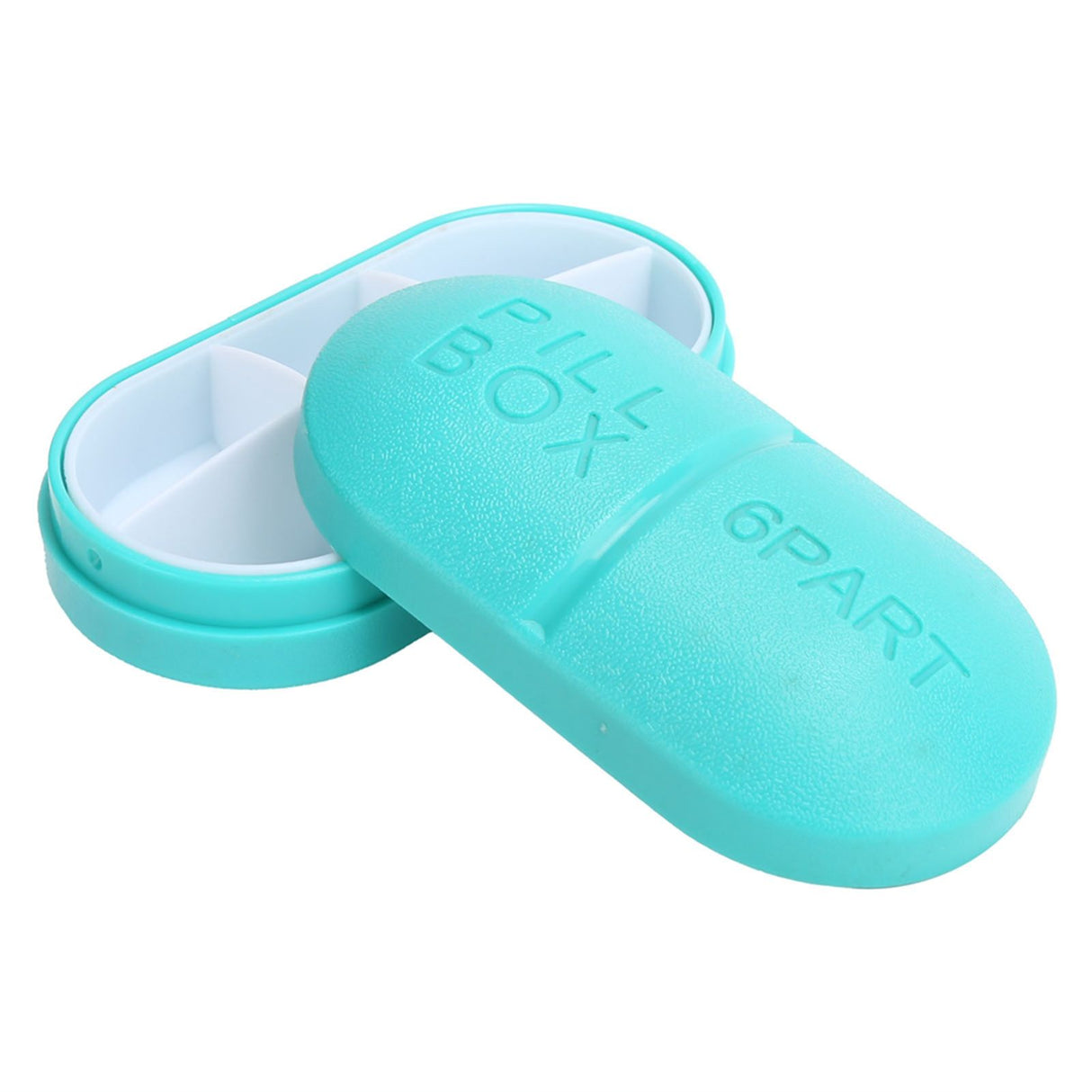 6 Grid Mini Pills Case Portable Medicine Box Travel Tablet Container Holder Organizer6 Grid Blue