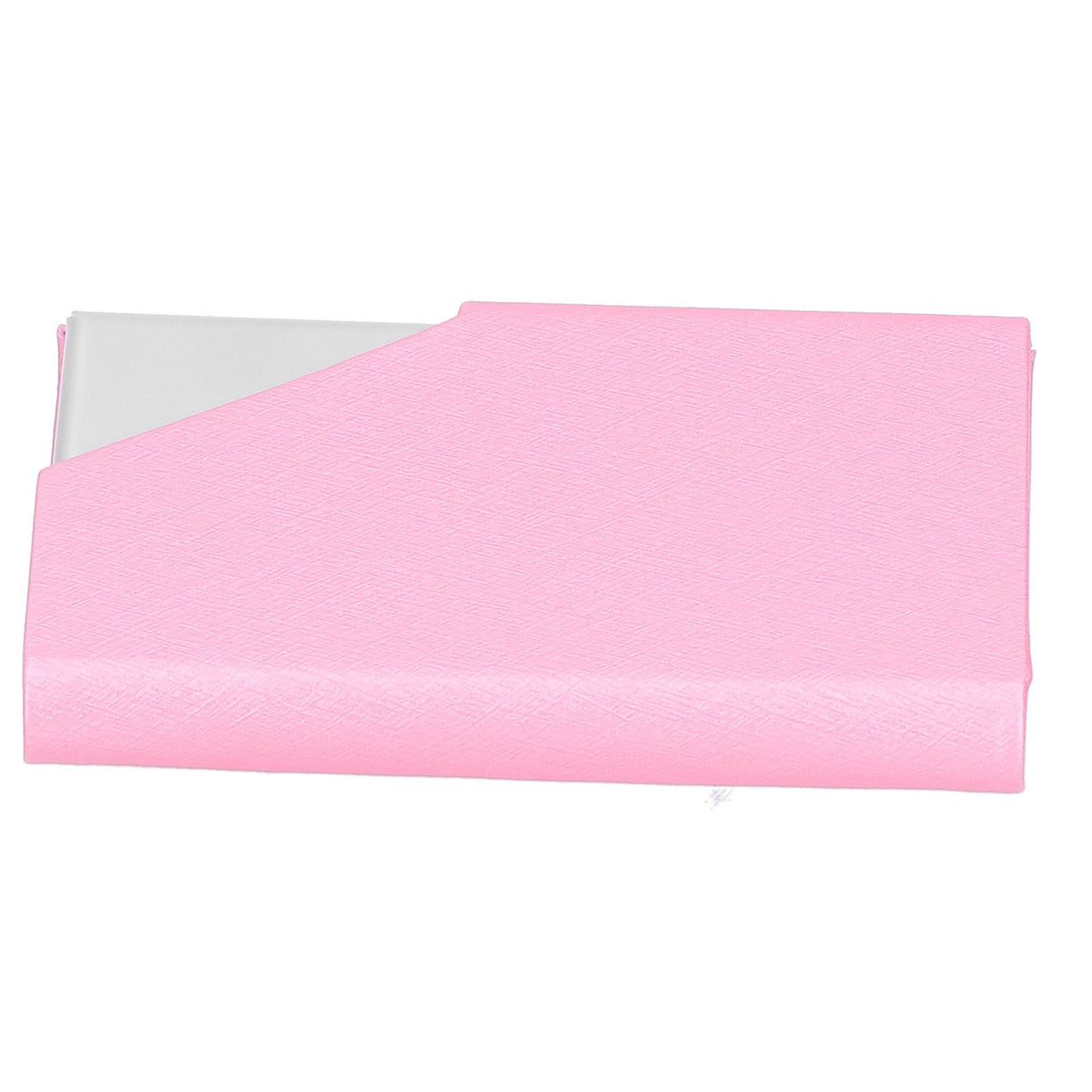Business Card Holder Stainless Steel Innovative Name Card Case Organizer for Commercial UsePink 007#
