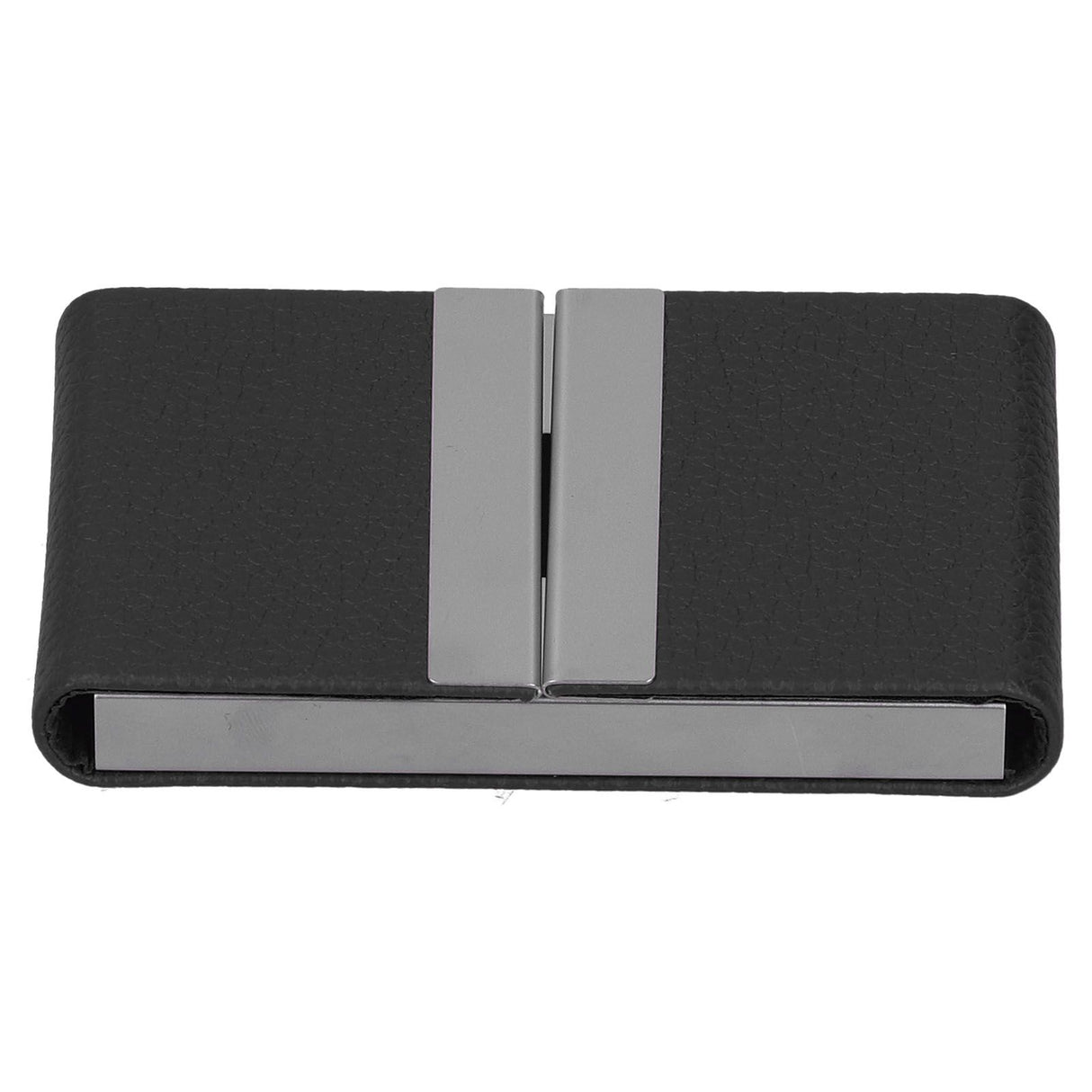 Large Capacity Business Card Holder Pocket Name Card Box Case for Men Double OpenBlack 400#