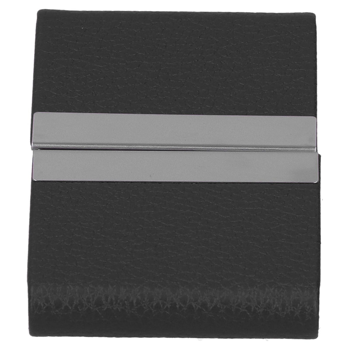 Large Capacity Business Card Holder Pocket Name Card Box Case for Men Double OpenBlack 400#