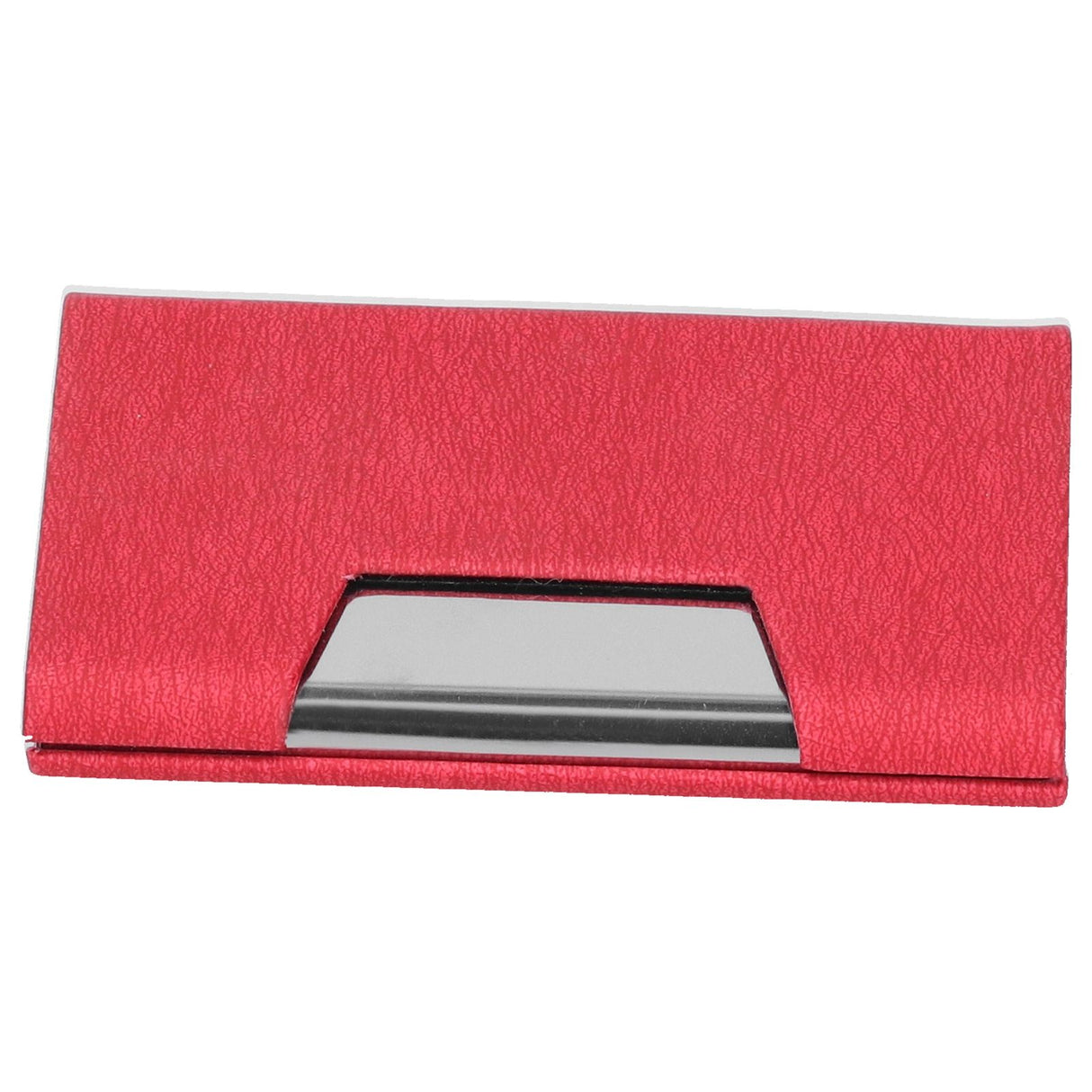 Business Name Card Holder Case Stainless Steel Organizer Portable for Business WorksRed 336#