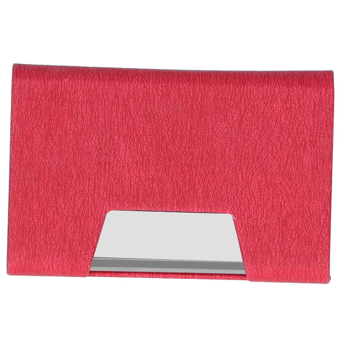 Business Name Card Holder Case Stainless Steel Organizer Portable for Business WorksRed 336#