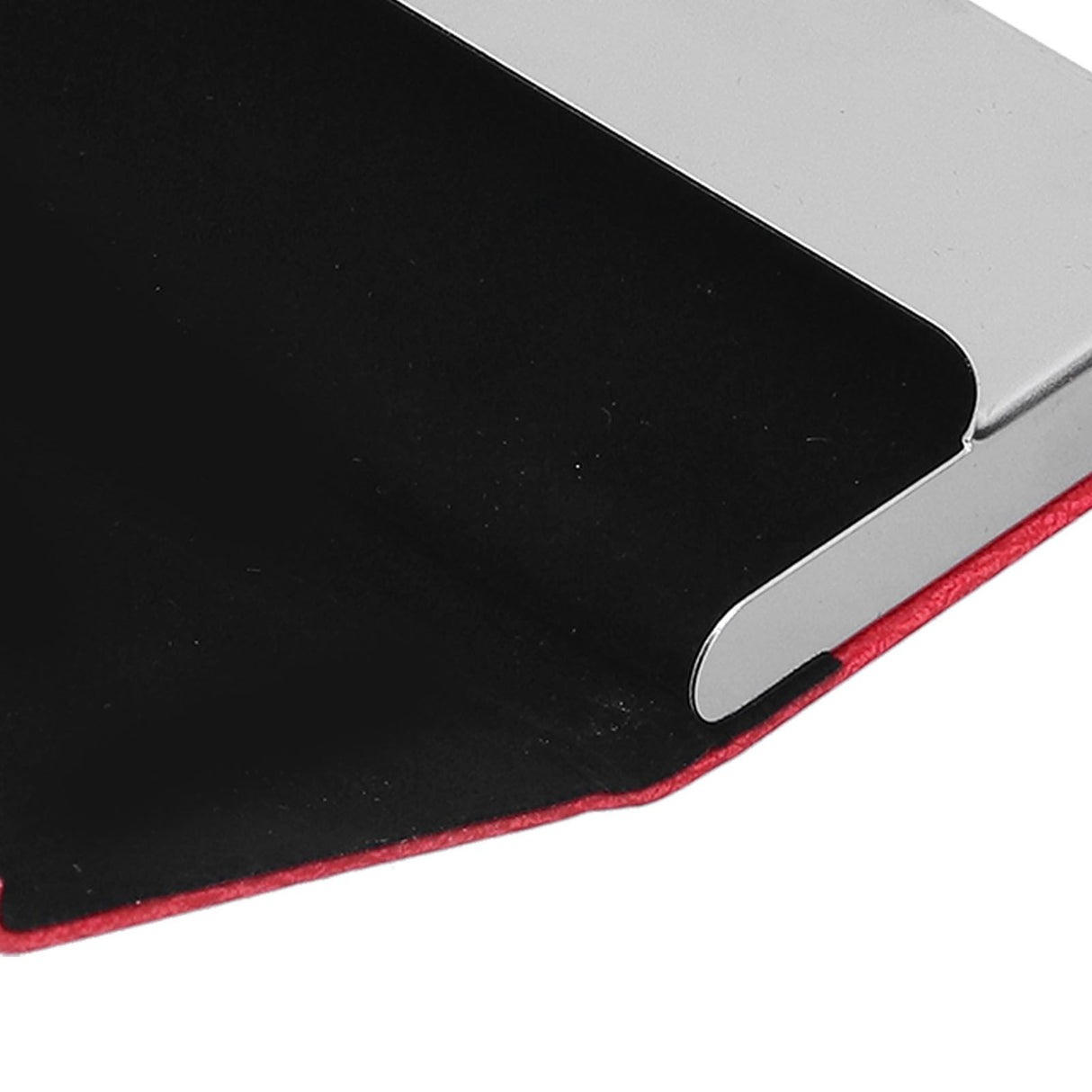 Business Name Card Holder Case Stainless Steel Organizer Portable for Business WorksRed 336#