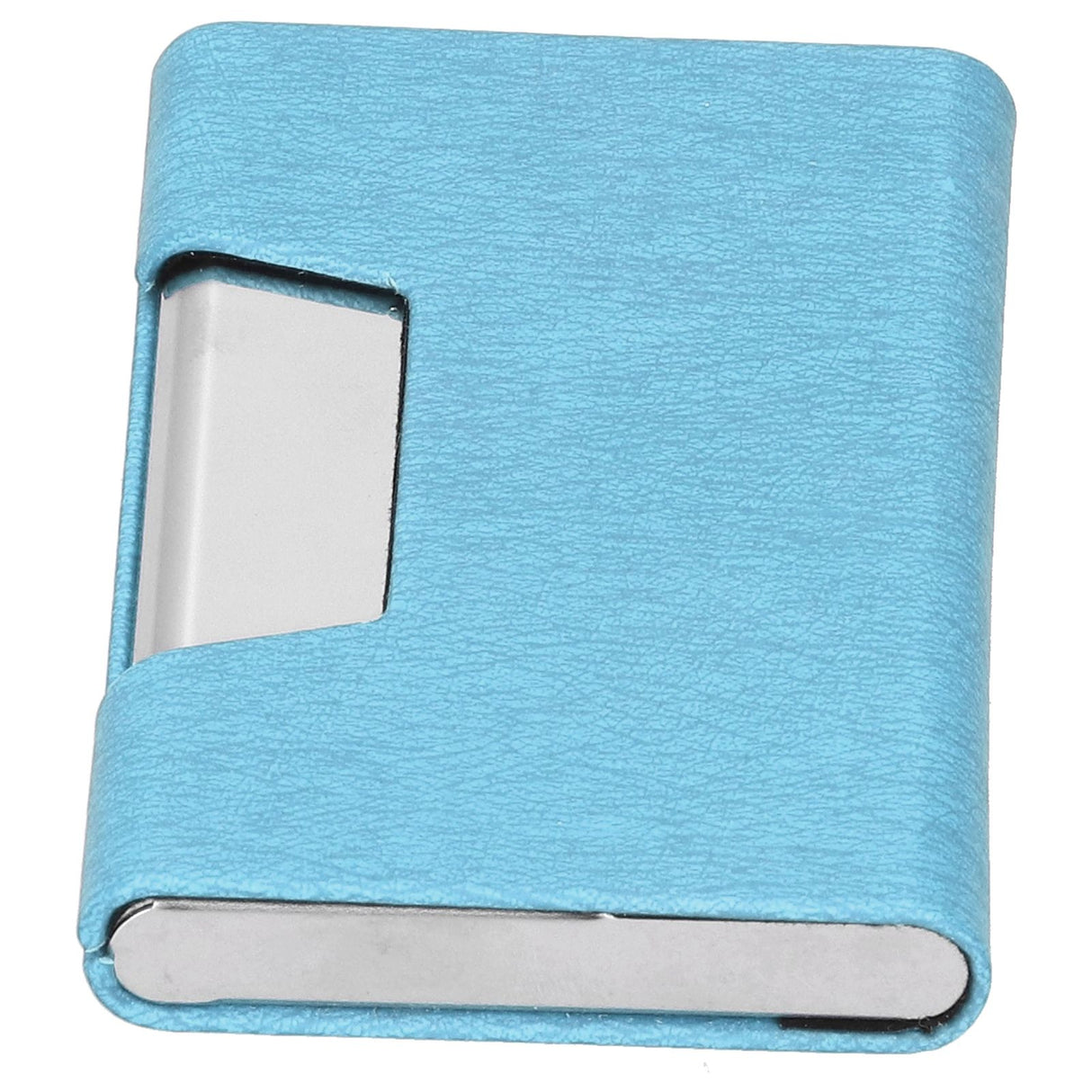 Business Name Card Holder Case Stainless Steel Organizer Portable for Business WorksBlue 336#