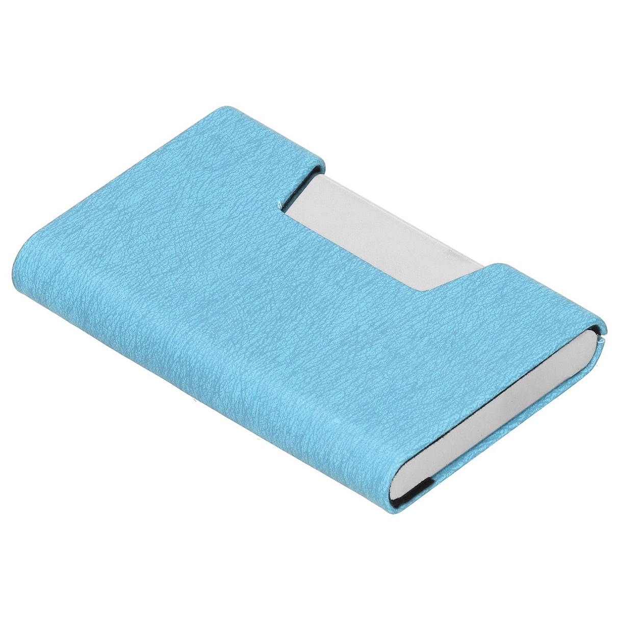 Business Name Card Holder Case Stainless Steel Organizer Portable for Business WorksBlue 336#
