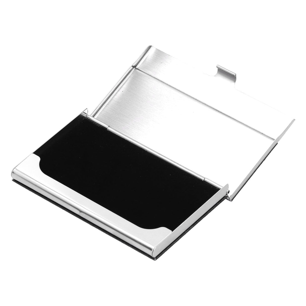 Business Card Holder Stainless Steel Name Card Case for Traveling and Business SuppliesBlack 701#