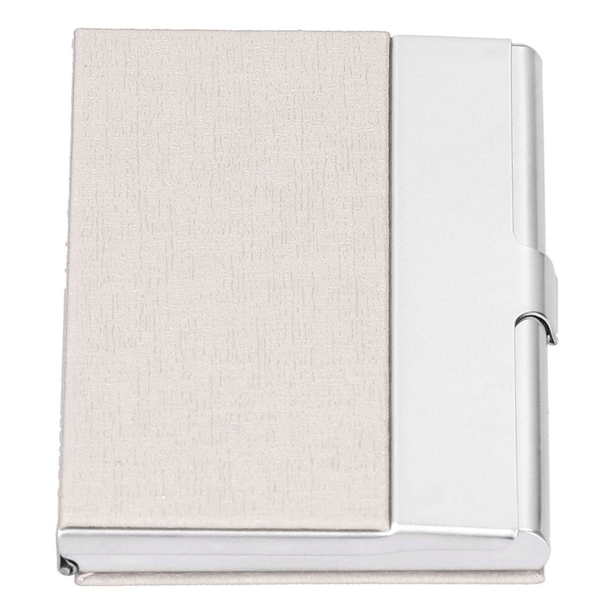 Business Card Holder Stainless Steel Name Card Case for Traveling and Business SuppliesWhite 701#