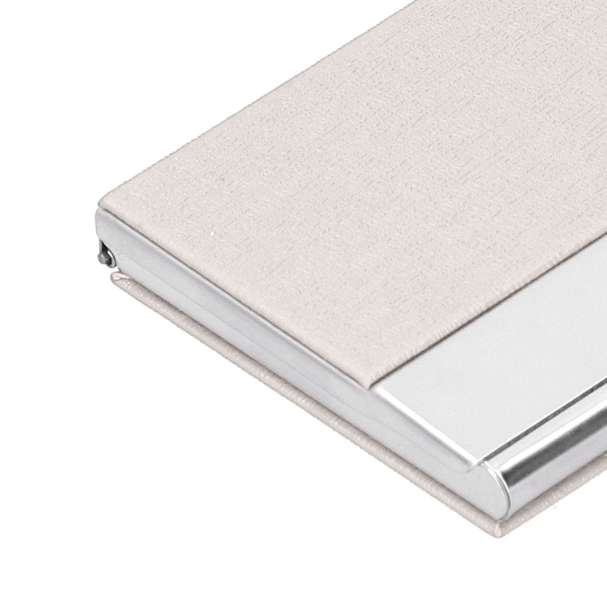 Business Card Holder Stainless Steel Name Card Case for Traveling and Business SuppliesWhite 701#