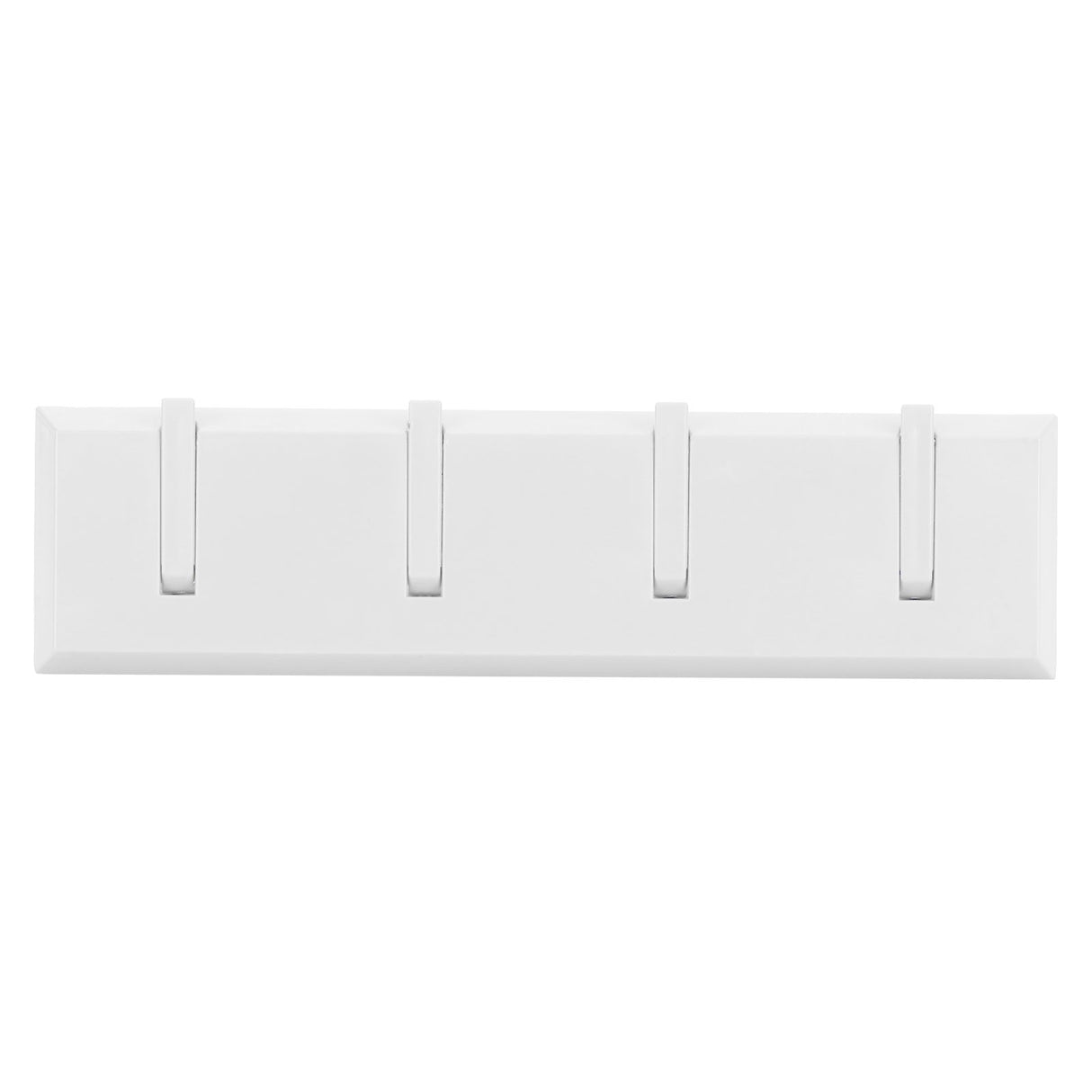 Wall Row Hook Punch Free Coat Key Holder Door Hat Hanger for Bathroom Wall Door Decor(White )