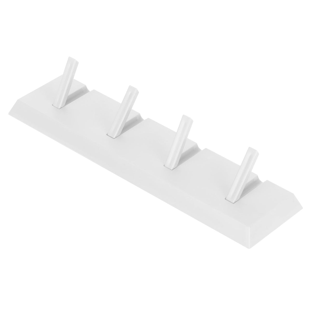 Wall Row Hook Punch Free Coat Key Holder Door Hat Hanger for Bathroom Wall Door Decor(White )