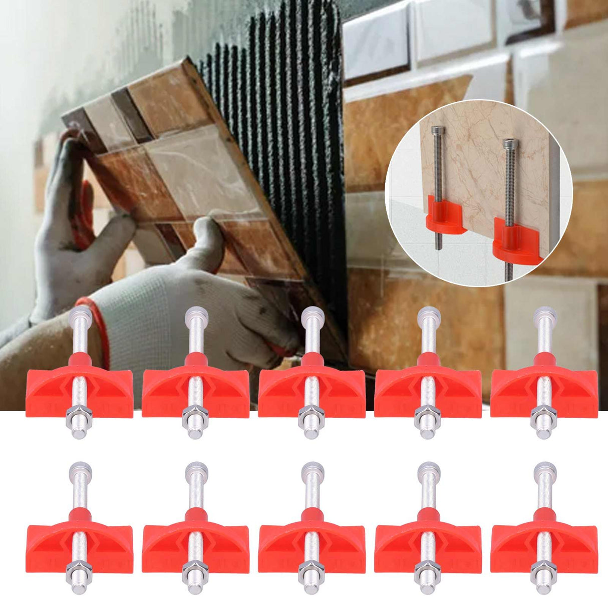 Wall Tile Locator Leveling System Regulator Height Lifter Leveler Adjuster Hand Tool