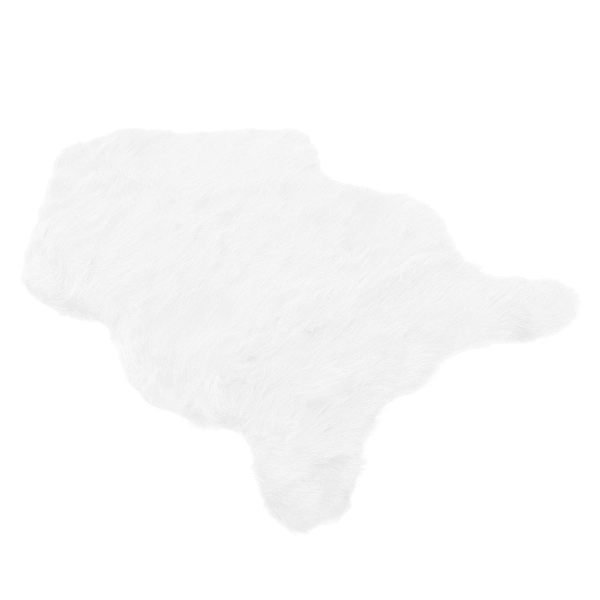Faux Sheepskin Fur Rug Soft Carpet Area Rug for Bedroom Sofa Floor Living Room DecorWhite